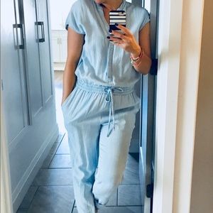 Light denim jumpsuit
